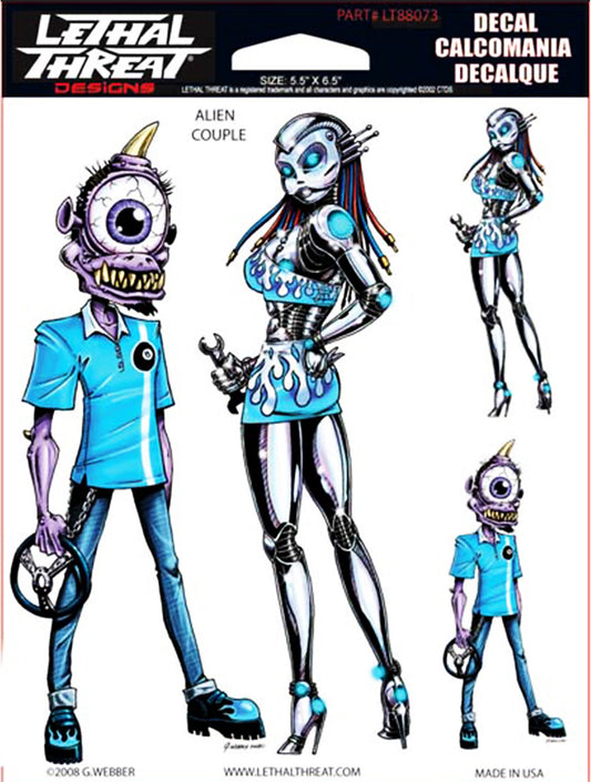 Alien Couple Decal