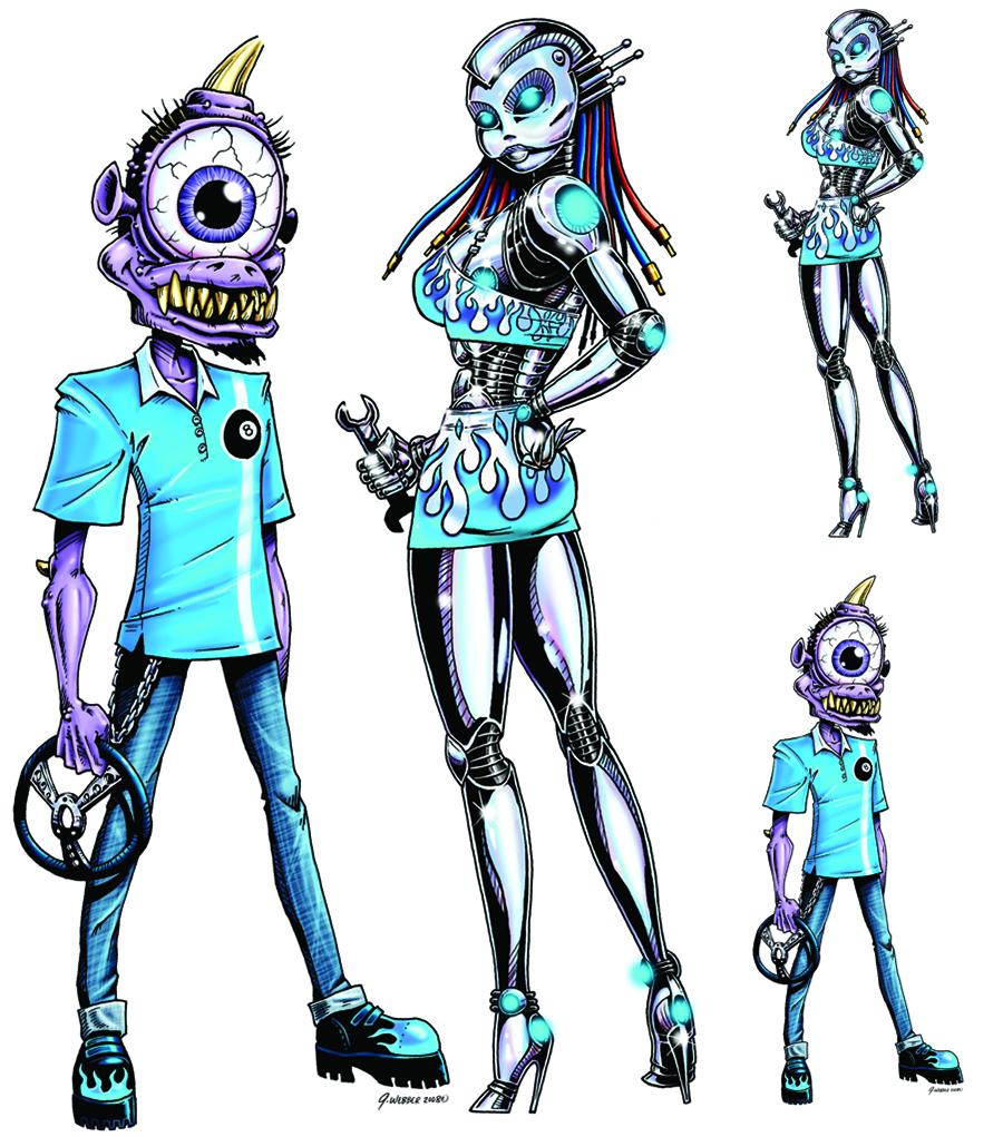Alien Couple Decal