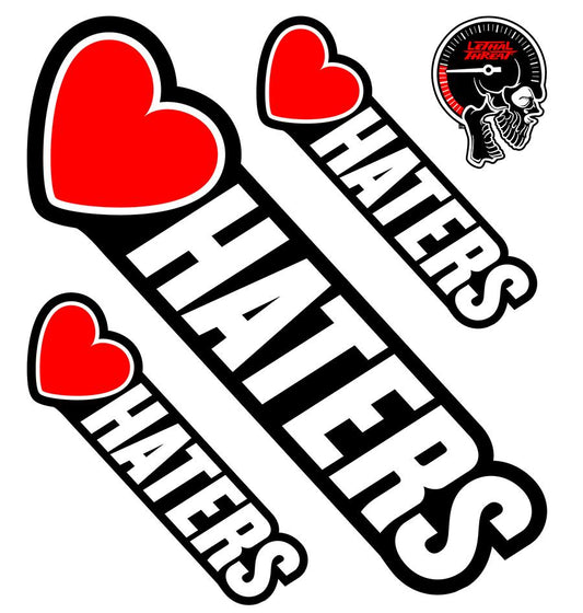 Heart Symbol Hater Decal
