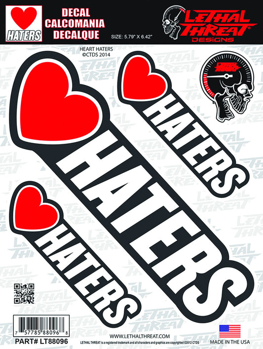 Heart Symbol Hater Decal