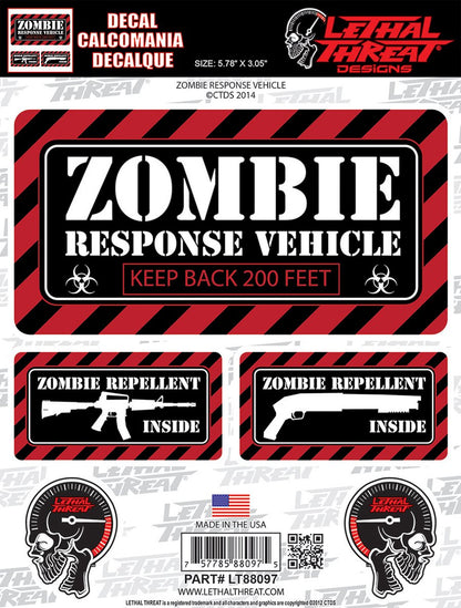 Zombie Response Vehicle Decal