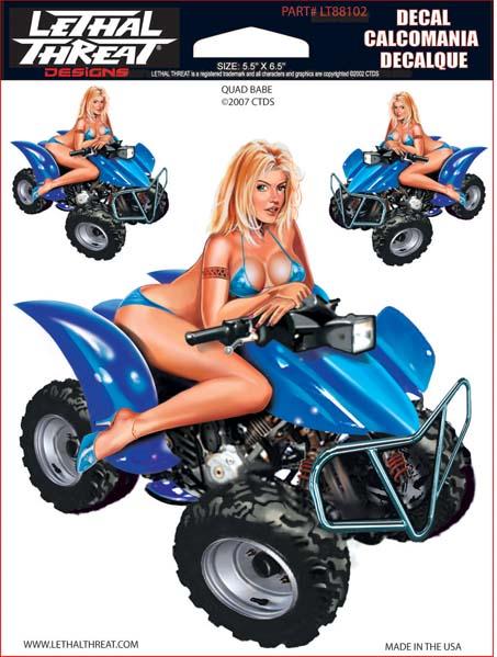Quad Babe Decal