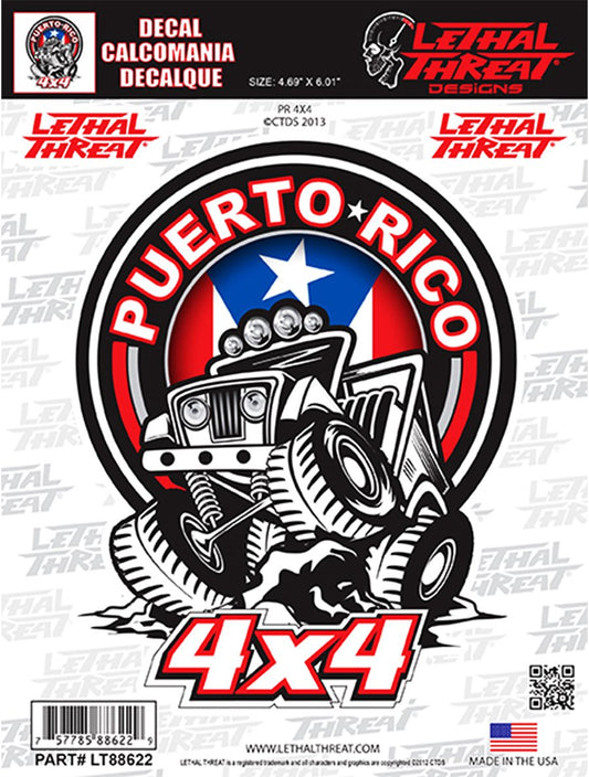 Puerto Rico 4×4 Decal