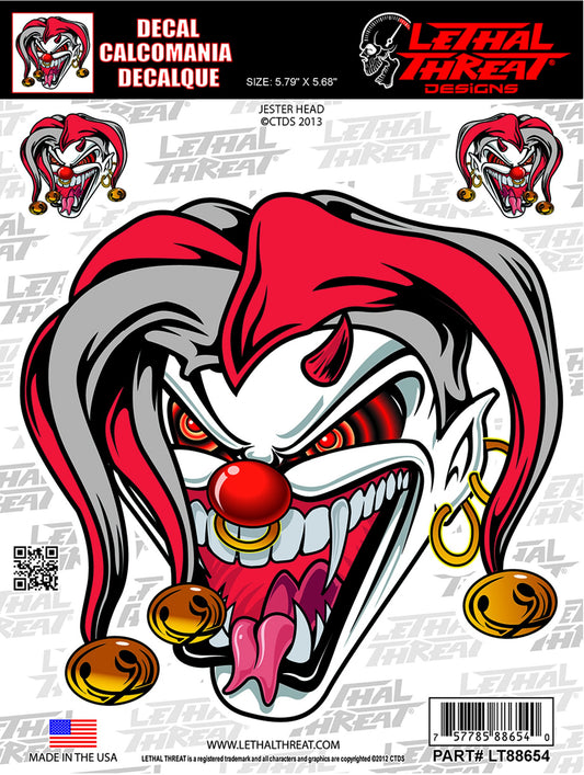 Jester Head Decal