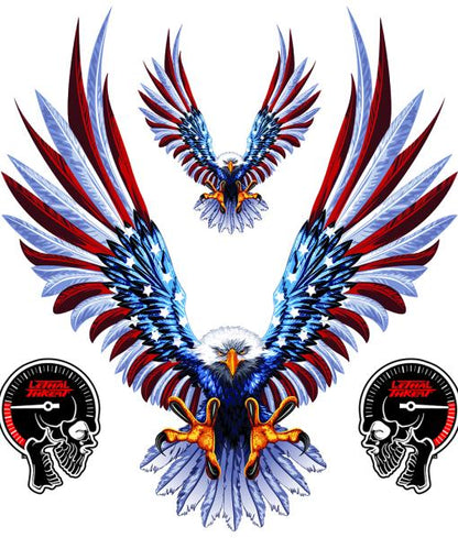 USA Eagle Attack Decal