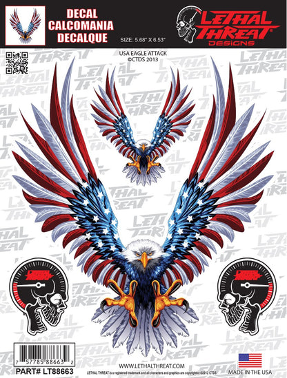 USA Eagle Attack Decal