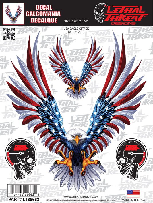 USA Eagle Attack Decal