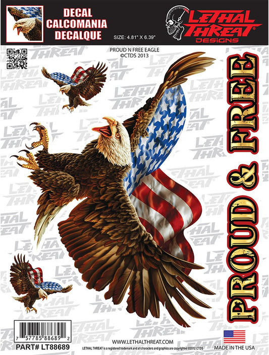 Pround N Free Eagle Decal