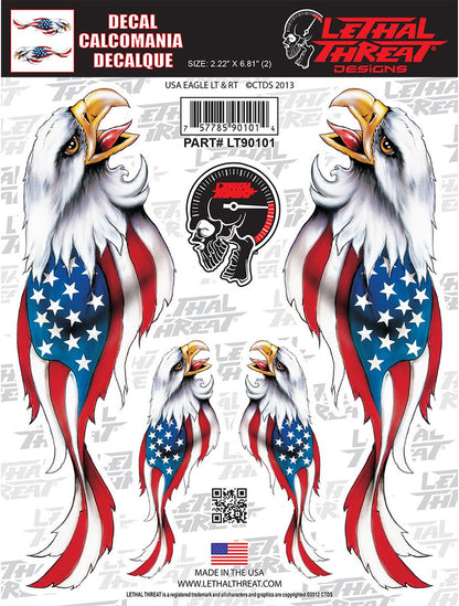 Patriotic Eagles Decal