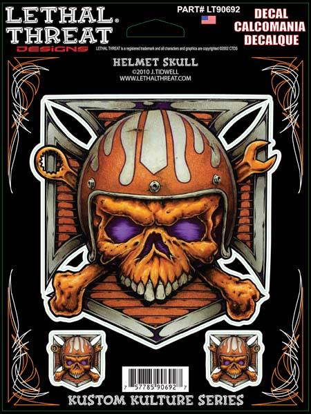 Helmet Skull Orange