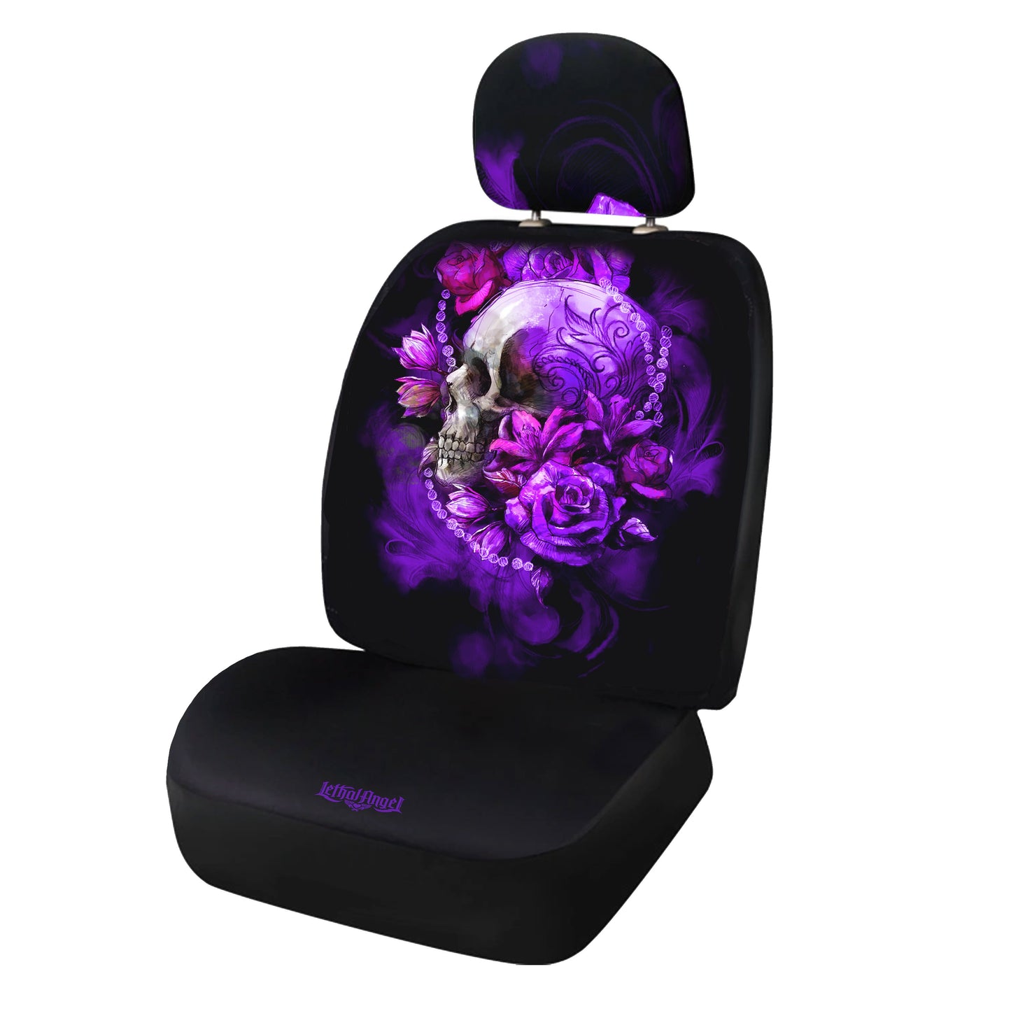 Purple Skull Seat Covers