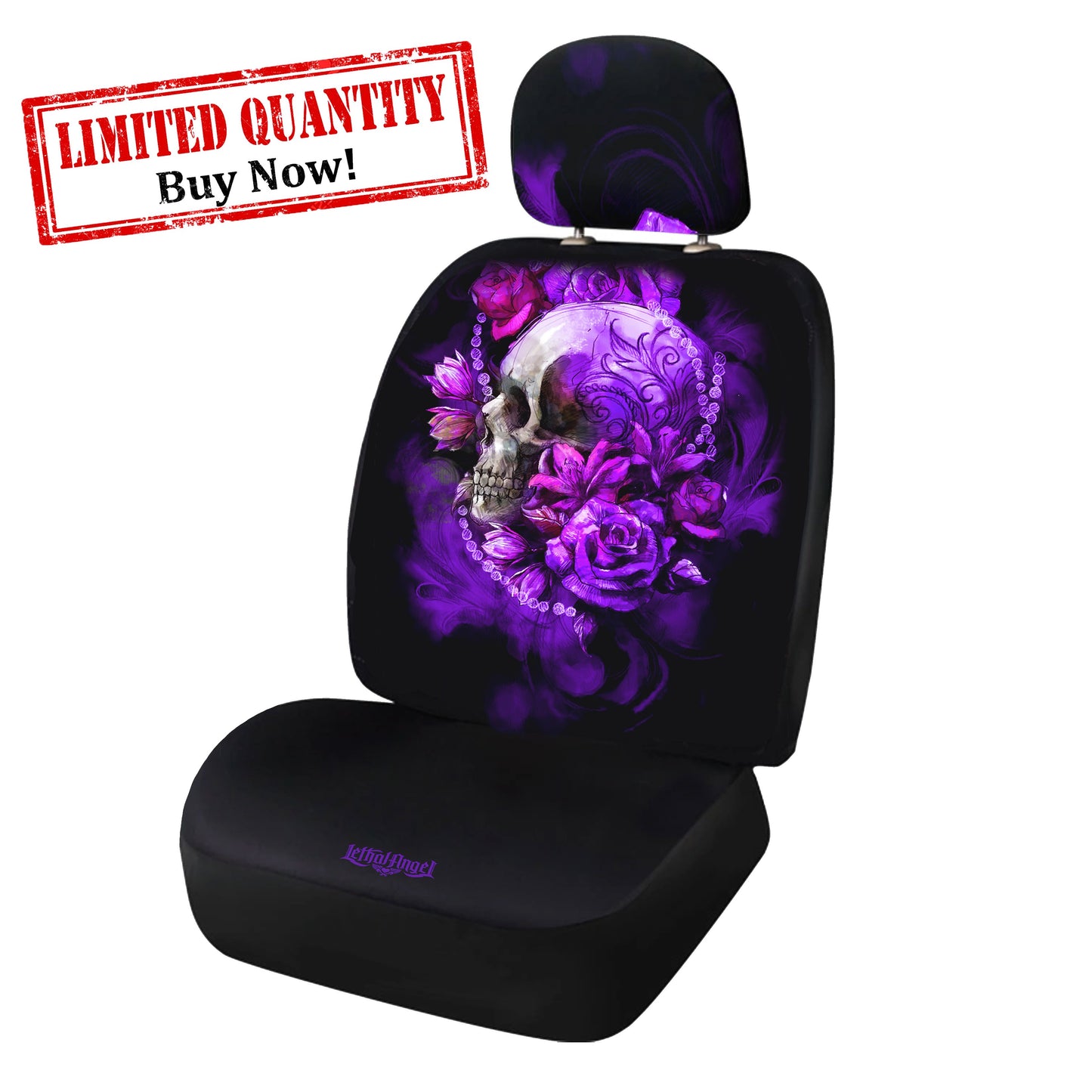 Purple Skull Seat Covers