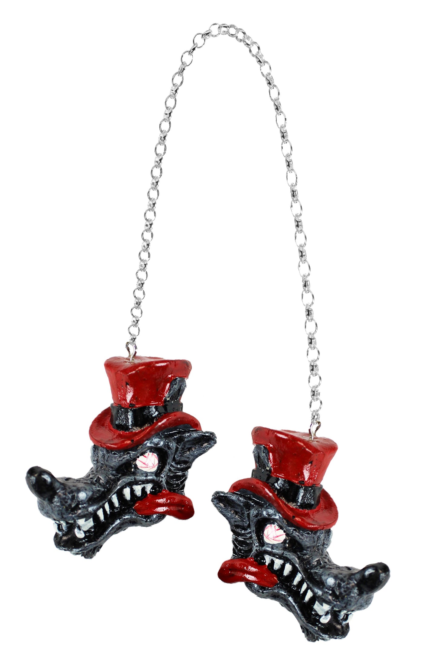 Top Hat Wolf Danglers
