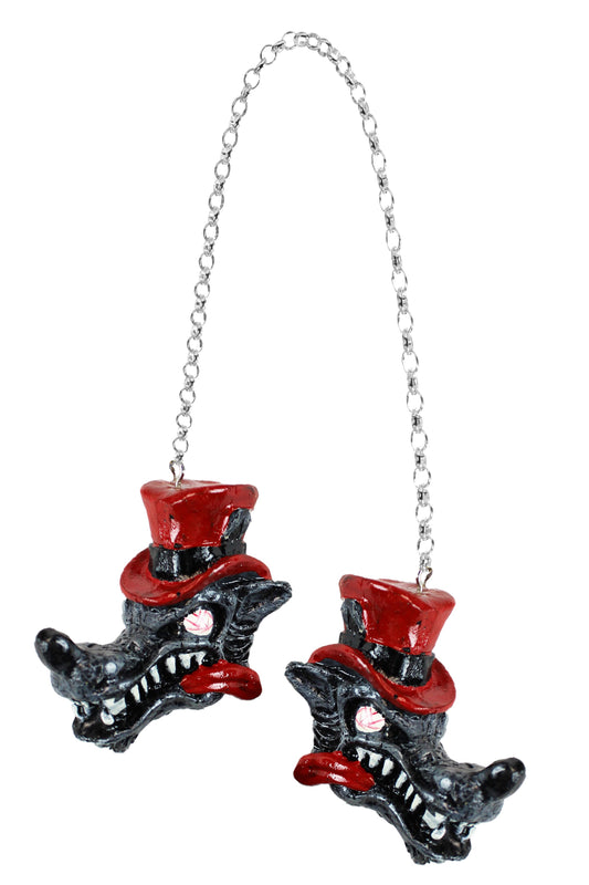 Top Hat Wolf Danglers