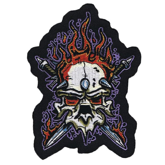 Heavy Metal Skull Mini Patch