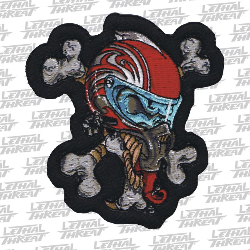 Helmet Skull Mini Patch