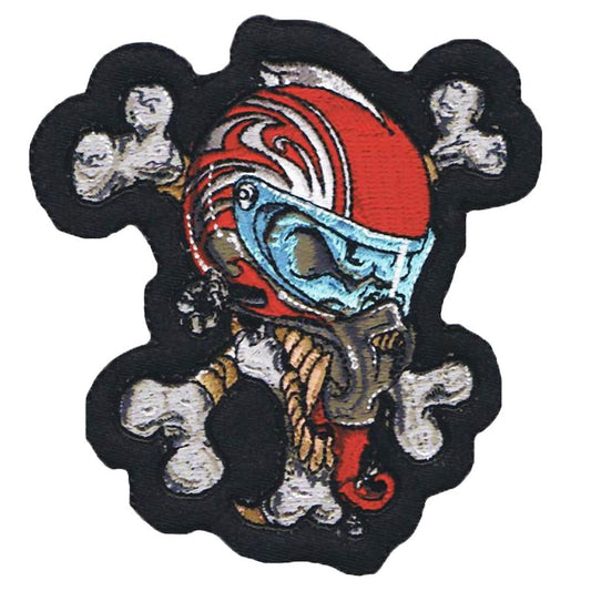 Helmet Skull Mini Patch