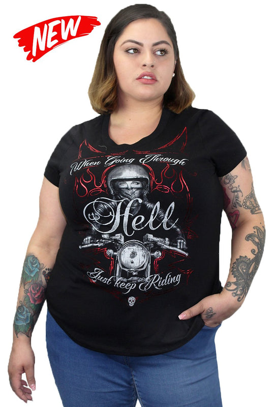 Just Keep Riding Tee