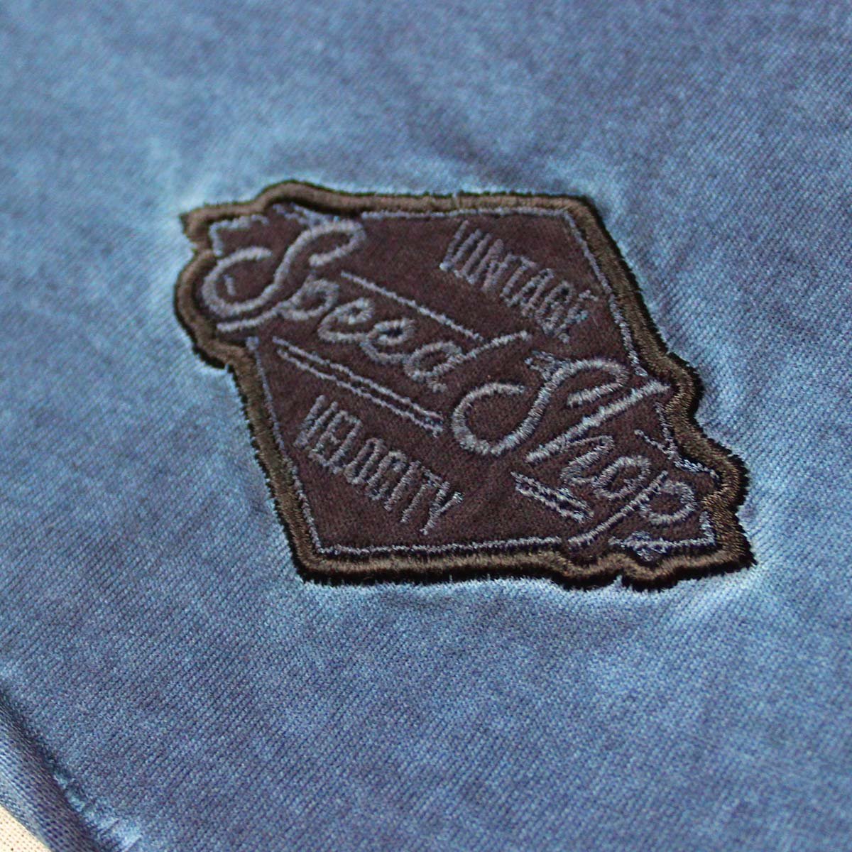 Vintage Velocity Speed Shop Blue Wash Tee