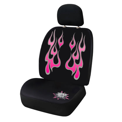 Pink Flames Seat Covers