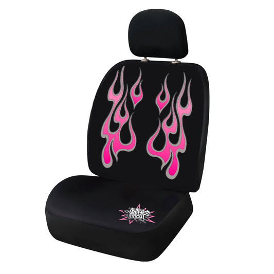 Pink Flames Seat Covers
