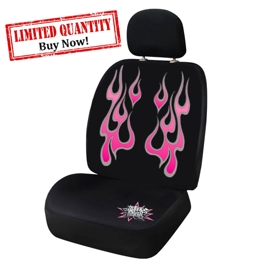 Pink Flames Seat Covers