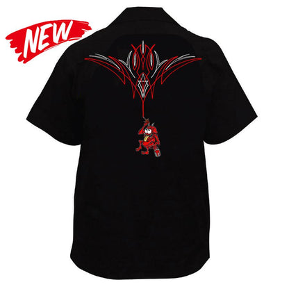 Pinstripe Monster Work Shirt