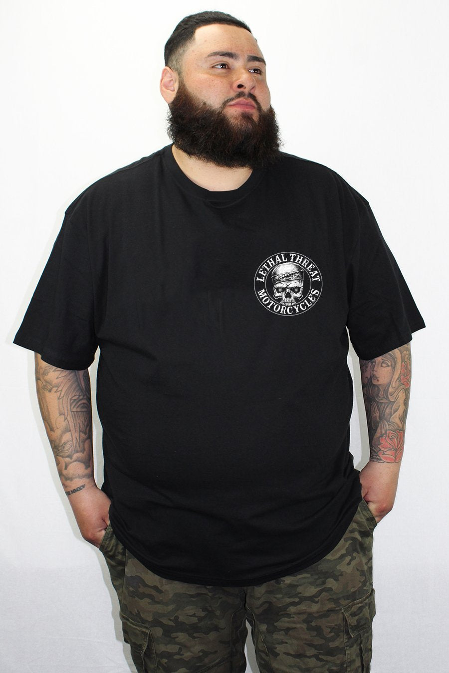 Loud Pipes Bandanna Skull Tee