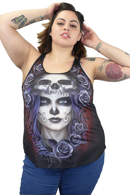 Queen of Death Razor Back Tank Top