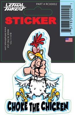 Rude & Crude Decal: Choke The Chicken
