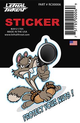 Rude & Crude Decal: Protect Your Nuts