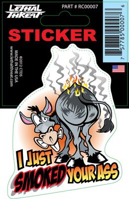 Rude & Crude Decal: Just Smoked