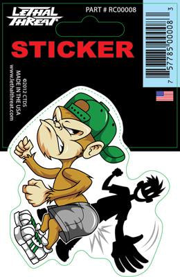Rude & Crude Decal: Spank The Monkey