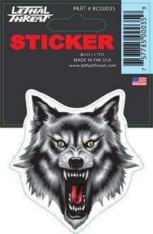 Rude & Crude Decal: Wolf Head
