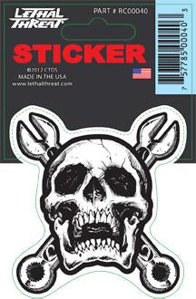 Rude & Crude Decal: Wrench Skull