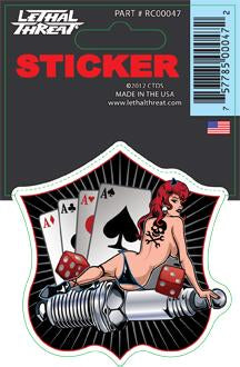 Rude & Crude Decal: Sparkplug Pinup
