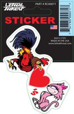 Rude & Crude Decal: Cock Luvs Pussy