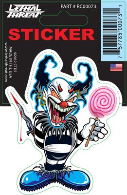 Rude & Crude Decal: Blue Clown