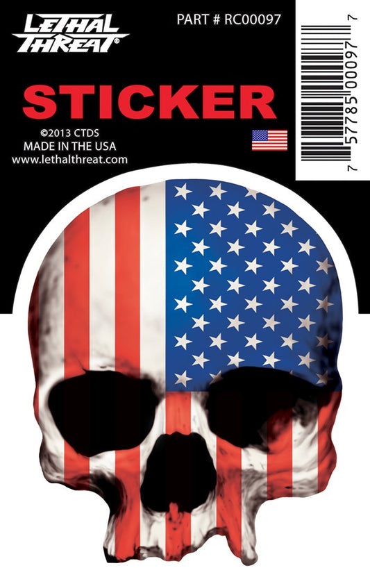 Rude & Crude Decal: USA Skull