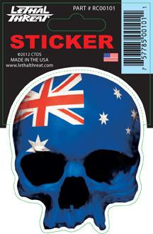 Rude & Crude Decal: Australian Skull