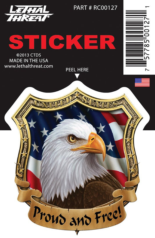 Rude & Crude Decal: Proud N Free Eagle