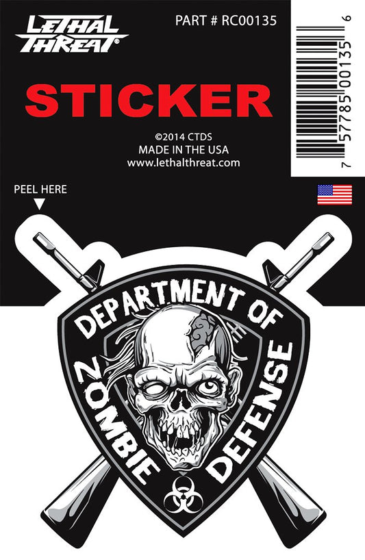 Rude & Crude Decal: Zombie Defense