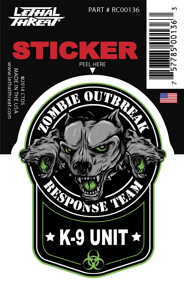 Rude & Crude Decal: Zombie K9