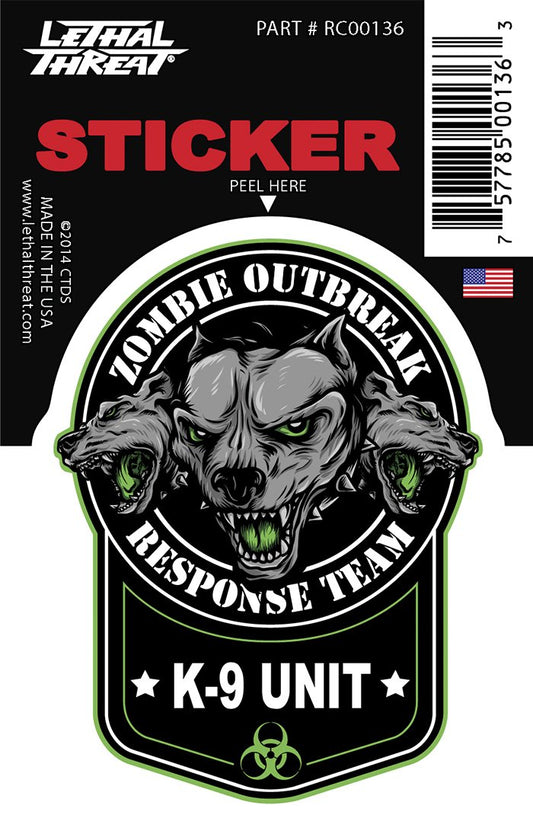 Rude & Crude Decal: Zombie K9
