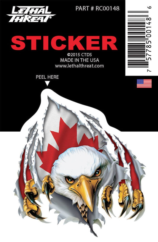 Rude & Crude Decal: Rip N Tear Canadian Eagle