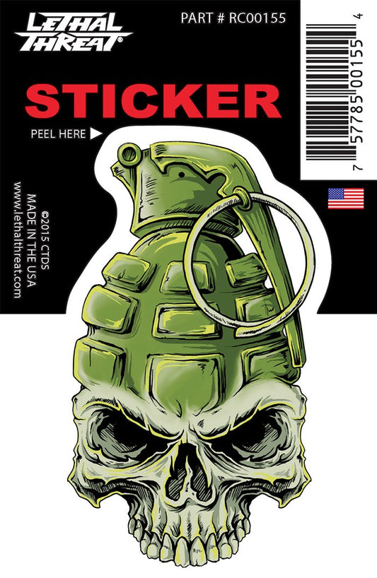 Rude & Crude Decal: Grenade Skull