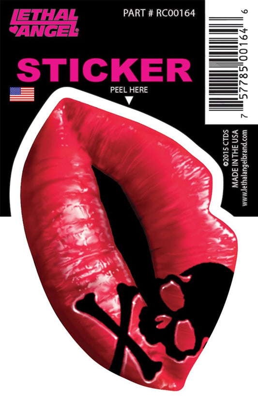 Rude & Crude Decal: Lip Skull