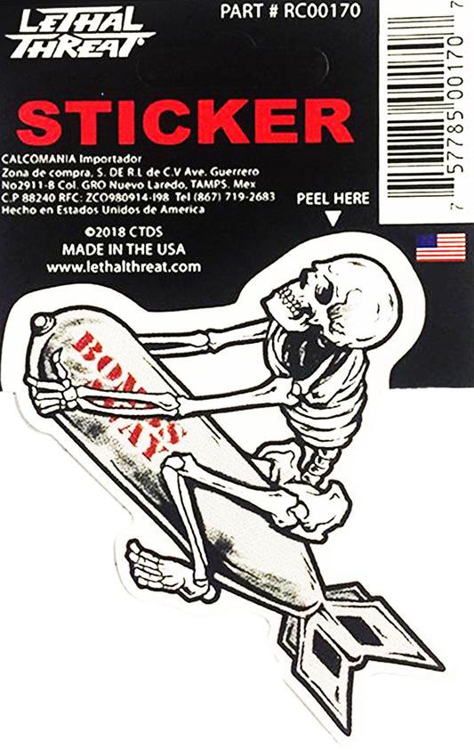 Rude & Crude Decal: Bomb Skeleton