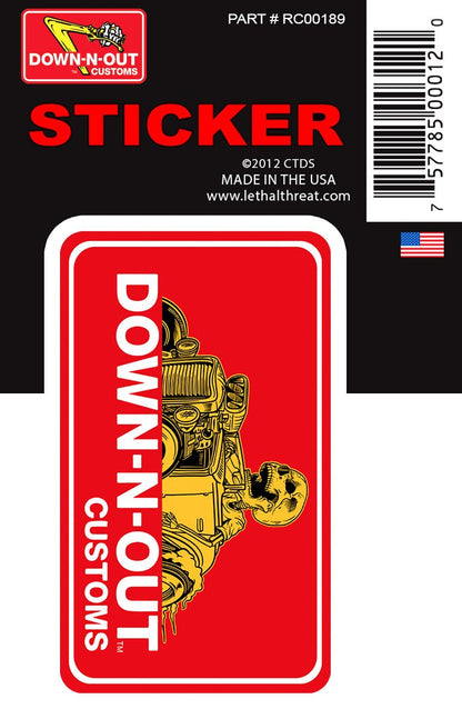Hot Rod Mini Sticker