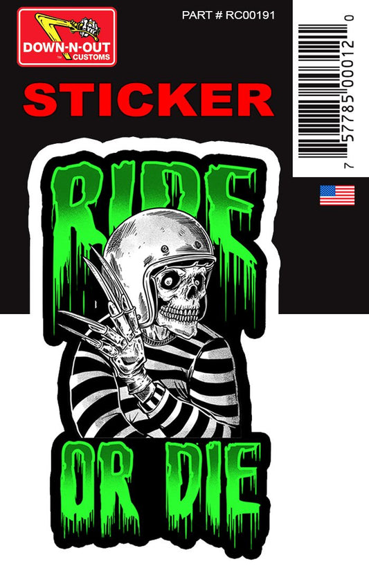Ride or Die Mini Sticker